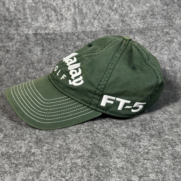 Callaway Golf Hat Baseball Cap Tour Authentic FT-5 New Era One Size Green - Picture 2 of 6
